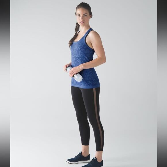 Lululemon Swiftly Tech Racerback Heathered Harbor Blue 6 - Picture 5 of 12